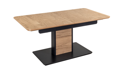 Couchtisch Vierhaus aus Holz in Holzfarben vierhaus Couchtisch 2330-WEI-WEI Wildeiche - ca. 115 - 155 x 53 - 72 cm