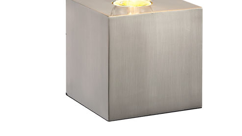 Tischleuchte Globo lighting aus Metall in Nickel GLOBO Tischleuchte Leonie bzw. Tischlampe nickelfarbenes Metall & Klarglas – ca. 10 x 10 cm