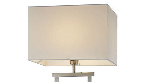 Stehleuchte Globo lighting aus Metall in Metallfarben GLOBO LED-Stehleuchte Sydney bzw. Stehlampe Nickel matt & Kunststoff – Höhe ca. 150 cm