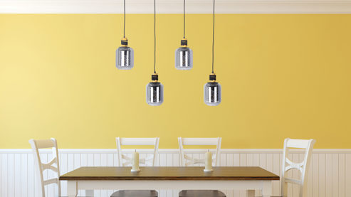 Pendelleuchte Globo lighting aus Glas in Grau GLOBO Lampen Serie Ando - Hängelampe rauchfarbenes Glas & schwarzes Metall - Länge ca. 88 cm