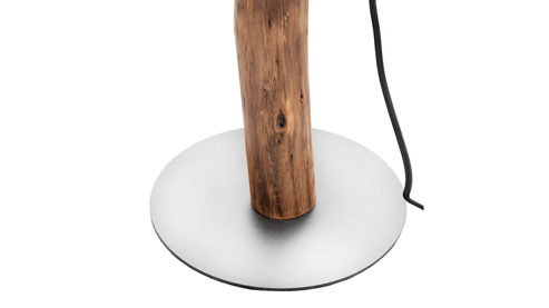 Stehleuchte Globo lighting aus Holz in Holzfarben GLOBO Lampen Serie Norin - Stehlampe Eukalyptusholz & weißer Lampenschirm - Höhe ca. 140 cm