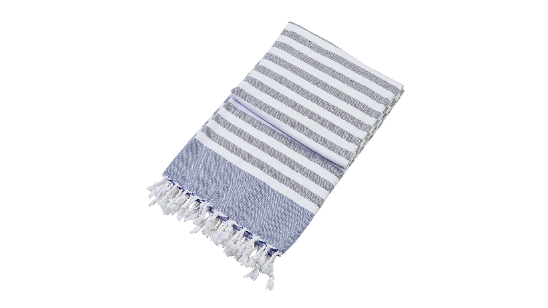 Hamamtuch Done.® aus Stoff in Hellgrau done.® Hamamtuch Cairo steinfarbene Streifen  – ca. 90 x 160 cm