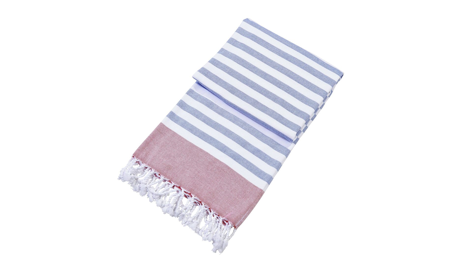 Hamamtuch Done.® aus Stoff in Dunkelblau done.® Hamamtuch Cairo blaue Streifen  – ca. 90 x 160 cm