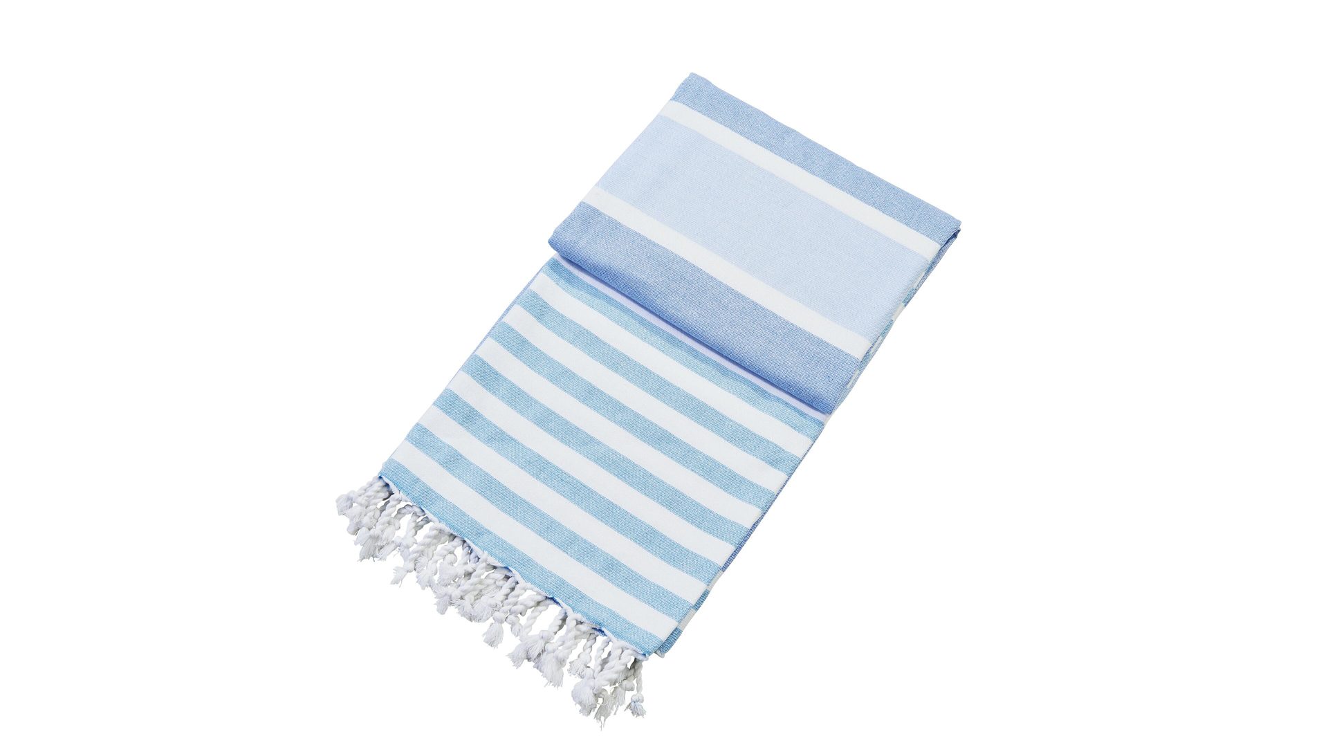 Hamamtuch Done.® aus Stoff in Blau done.® Hamamtuch Casablanca blaue Streifen  – ca. 90 x 160 cm