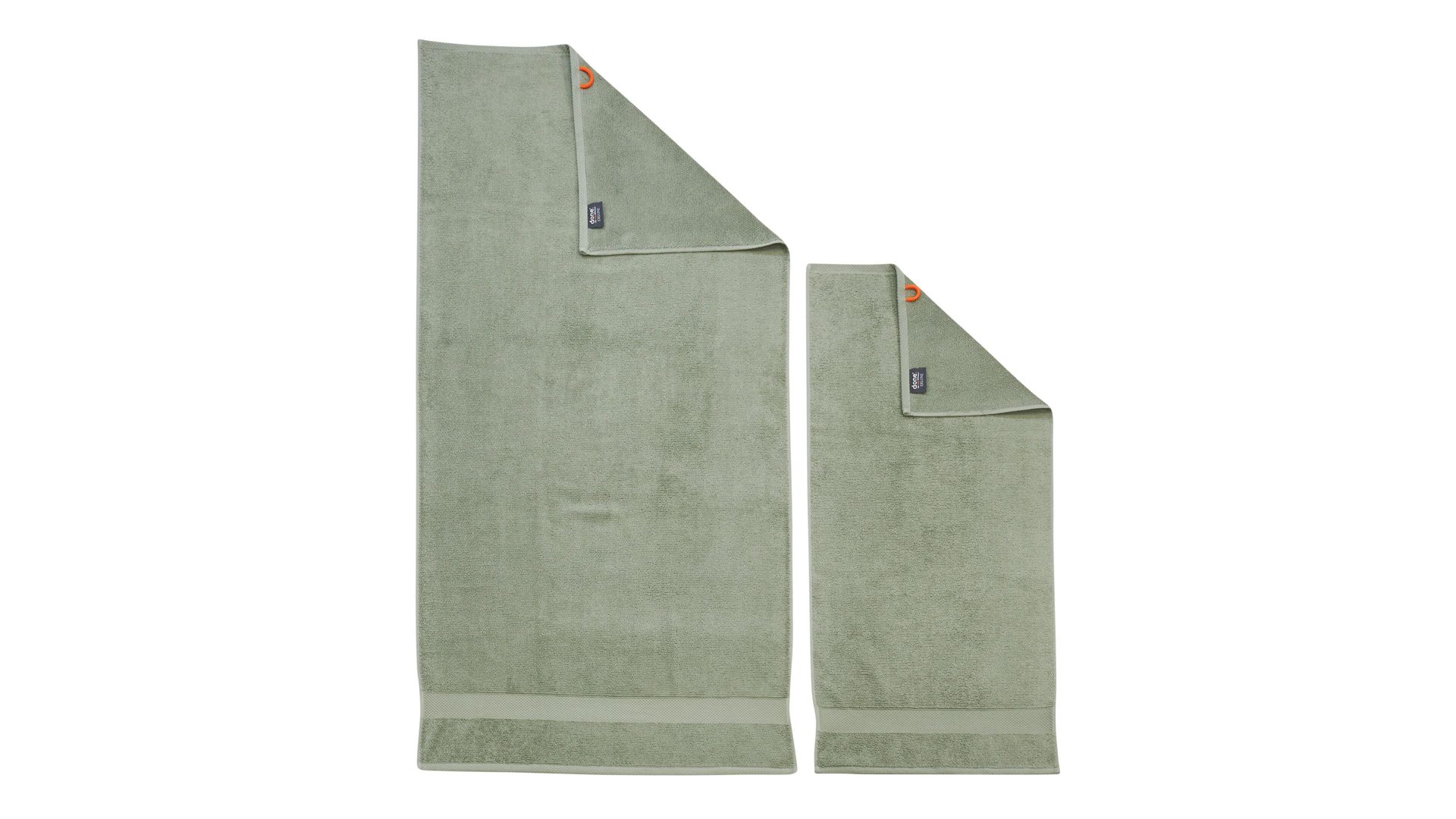 Hamamtuch Done.® aus Stoff in Grün done.® Handtuch-Set Deluxe für Ihre Heimtextilien grüne Baumwolle – zweiteilig