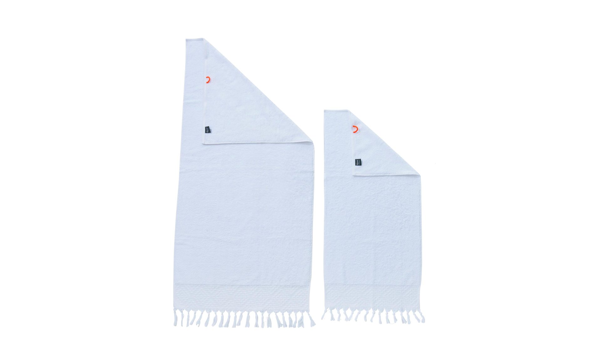 Handtuch-Set Done.® aus Stoff in Weiß done.® Handtuch-Set Provence Boheme bzw. Heimtextilien weiße Baumwolle  – zweiteilig