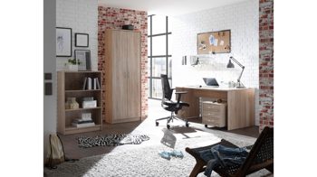 Aktenschrank Bega-consult aus Holz in Holzfarben Aktenschrank Sonoma eichefarbene Kunststoffoberflächen – zwei Türen, Höhe ca. 198 cm