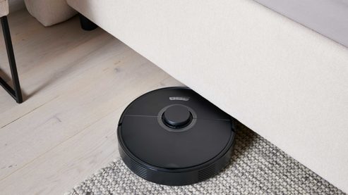 Polsterbett Interliving aus Stoff in Weiß Interliving Bettsystem Serie 1414 - Polsterbett elfenbeinfarbener Bezug GCP 11 - Liegefläche ca. 180 x 200 cm