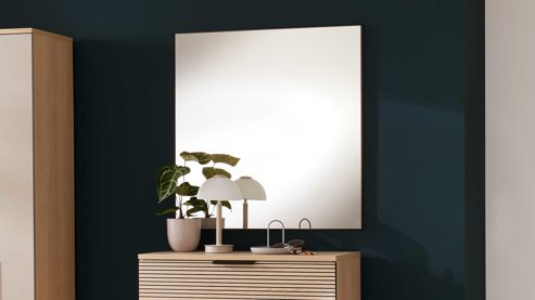 Wandspiegel Interliving aus Spiegel in Transparent Interliving Garderobe Serie 6015 - Wandspiegel ca. 80 x 82 cm