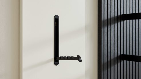 Wandgarderobe Interliving aus Holz in Weiß Interliving Garderobe Serie 6015 - Wandgarderobe Mattweiß - ca. 21 x 180 cm