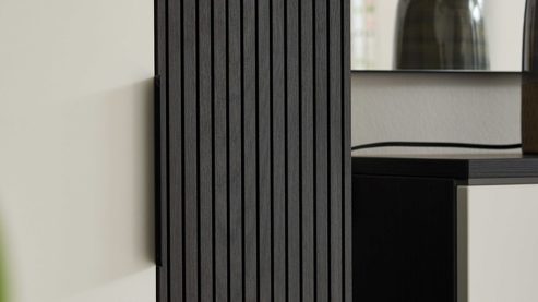 Garderoben-Set Interliving aus Holz in Weiß Interliving Garderobe Serie 6015 - Garderoben-Set Weiß & Mooreiche - sechsteilig