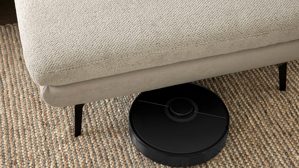 Ecksofa Interliving aus Stoff in Creme Interliving Sofa Serie 4304 – Wohnlandschaft ecrufarbener Bezug Macan & silberfarbener Bezug Vera – Stellfläche ca. 243 x 357 cm