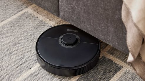 Polsterbett Interliving aus Stoff in Anthrazit Interliving Bettensystem Serie 1420 - Polsterbett anthrazitfarbener Bezug Vera & schwarze Holzfüße W016-15 - Liegefläche ca. 180 x 200 cm