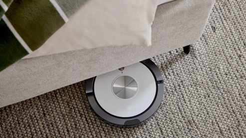 Polsterbett Interliving aus Stoff in Creme Interliving Bettensystem Serie 1420 - Polsterbett naturfarbener Bezug Harry & schwarze Metallfüße W010-15 M01 - Liegefläche ca. 180 x 200 cm