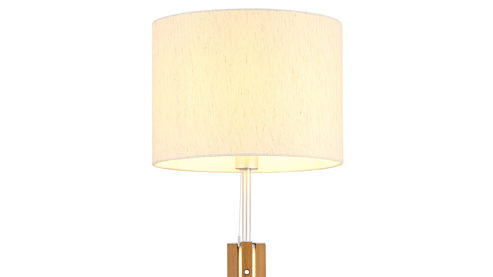 Stehleuchte Globo lighting aus Holz in Holzfarben GLOBO Lampen Serie Taugus - Stehlampe Leinen & Holz - Höhe ca. 145 cm