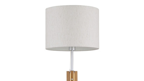 Stehleuchte Globo lighting aus Holz in Holzfarben GLOBO Lampen Serie Taugus - Stehlampe Leinen & Holz - Höhe ca. 145 cm