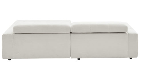 Ecksofa SOFAkultur aus Stoff in Weiß SOFAkultur Programm SK 748 - Ecksofa weißer Feincord - Stellfläche ca. 258 x 217 cm