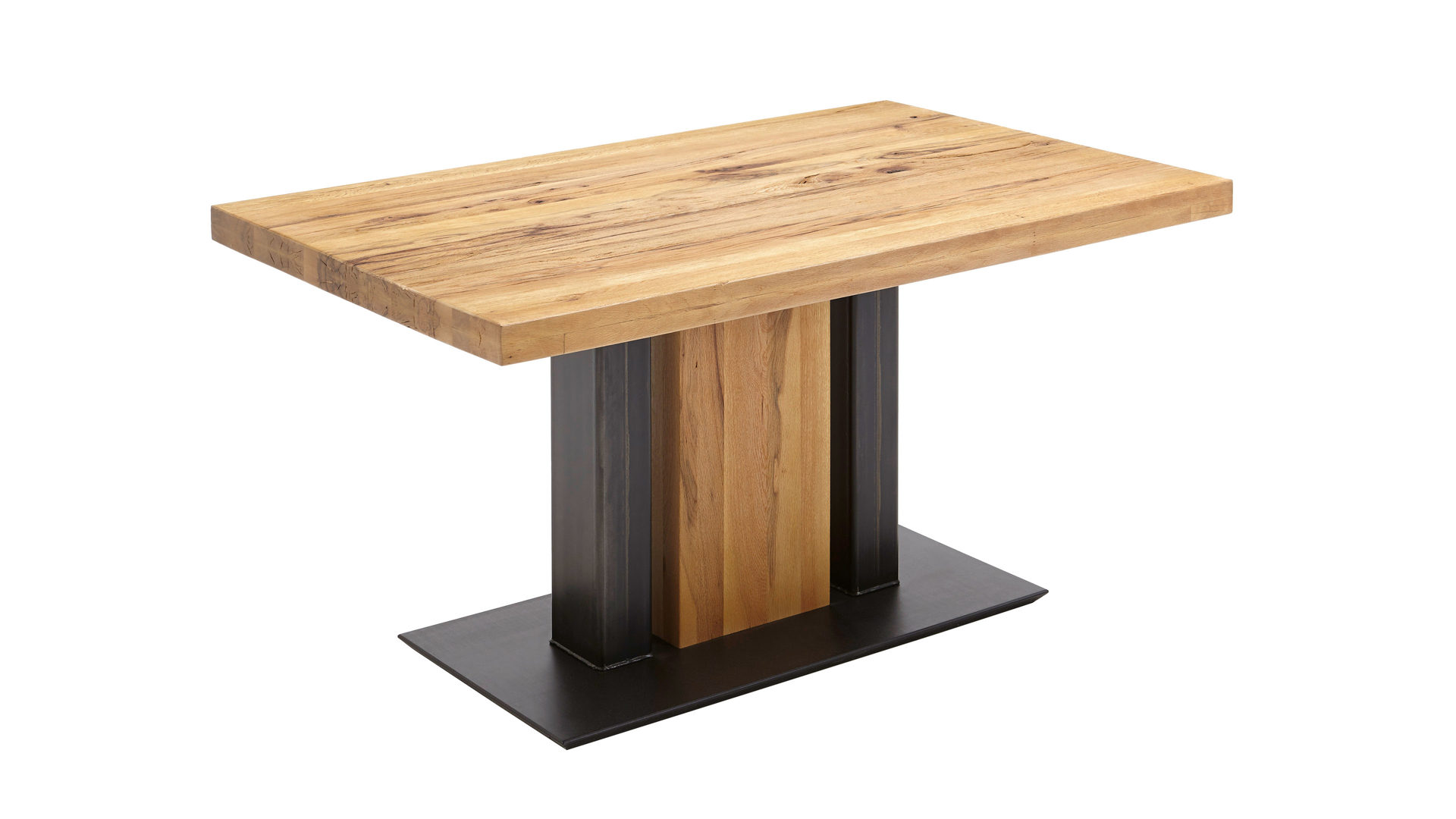 Esstisch combinessa aus Holz in Holzfarben Combinessa Gino - Esstisch Balkeneiche - ca. 140 x 90 cm