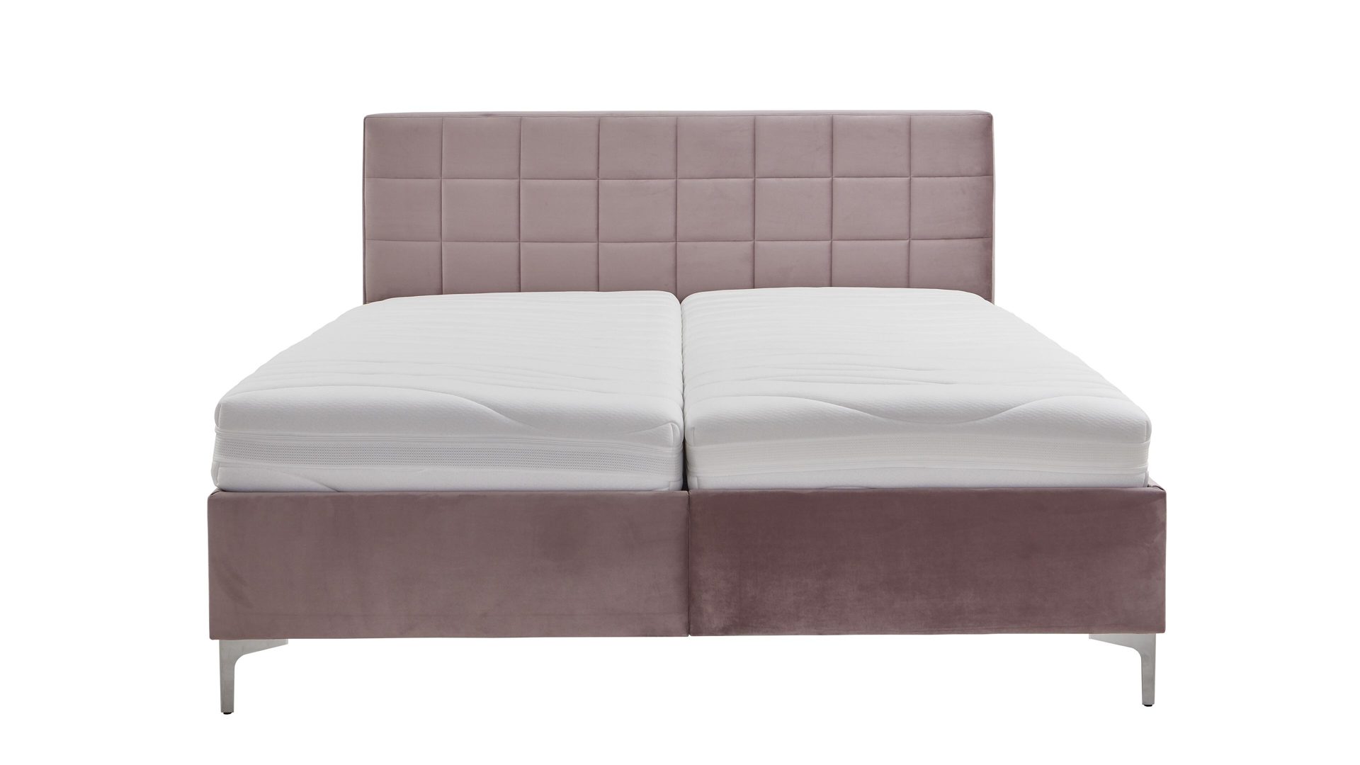 Polsterbett comfortmaster besser sitzen, liegen, leben aus Stoff in Rosa Comfortmaster Base Express - Polsterbett roséfarbener Bezug 1060 - Liegefläche ca. 180 x 200 cm