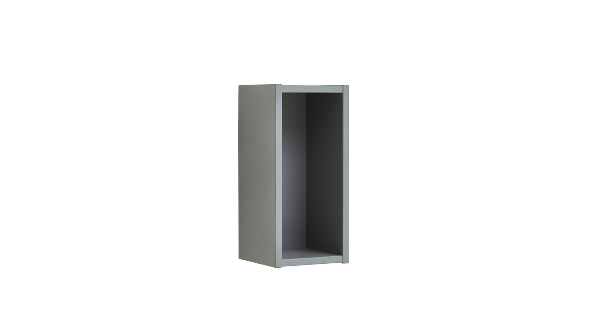 Wandregal Paidi aus Holz in Grau PAIDI Babyzimmer Wandbox Sten schiefergraue Melaminoberflächen – ca. 40 x 19 cm