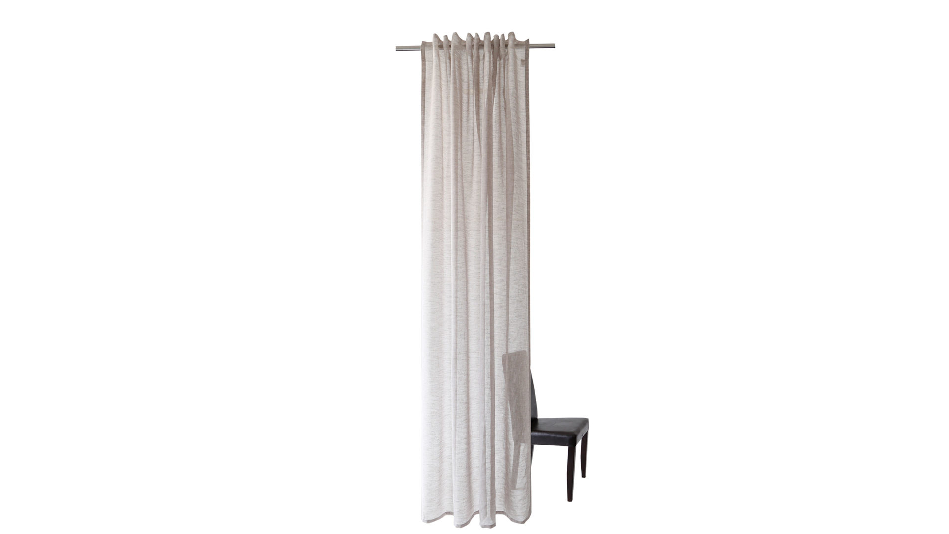 Schlaufenschal Indes fuggerhaus aus Stoff in Braun HOMING Schlaufenschal Oskar taupefarben meliert – ca. 140 x 245 cm