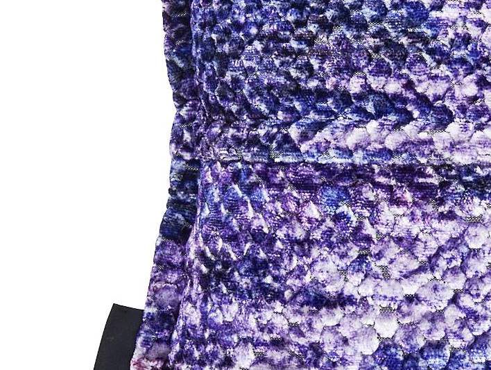 Kissenbezug /-hülle Done.® aus Stoff in Lila done.® Kissenhülle Cushion Glam Colour lila gemusterter Samt – ca. 45 x 45 cm