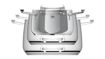 Topf-Set Elo® aus Metall in Metallfarben ELO® Topf-Set Mystery Edelstahl – dreiteilig
