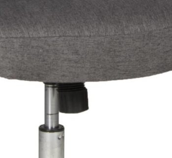 Chefsessel Duo collection aus Stoff in Grau Chefsessel Kimi anthrazitfarben & dunkelgraue Stoffkombination, Chrom-Fußkreuz