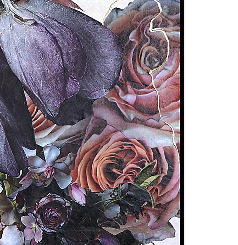 Kunstdruck Malerifabrikken aus Karton / Papier / Pappe in Pastell Posterboard Haute Couture 7 mit Rahmen Motiv Haute Couture & schwarzer Rahmen – ca. 50 x 70 cm