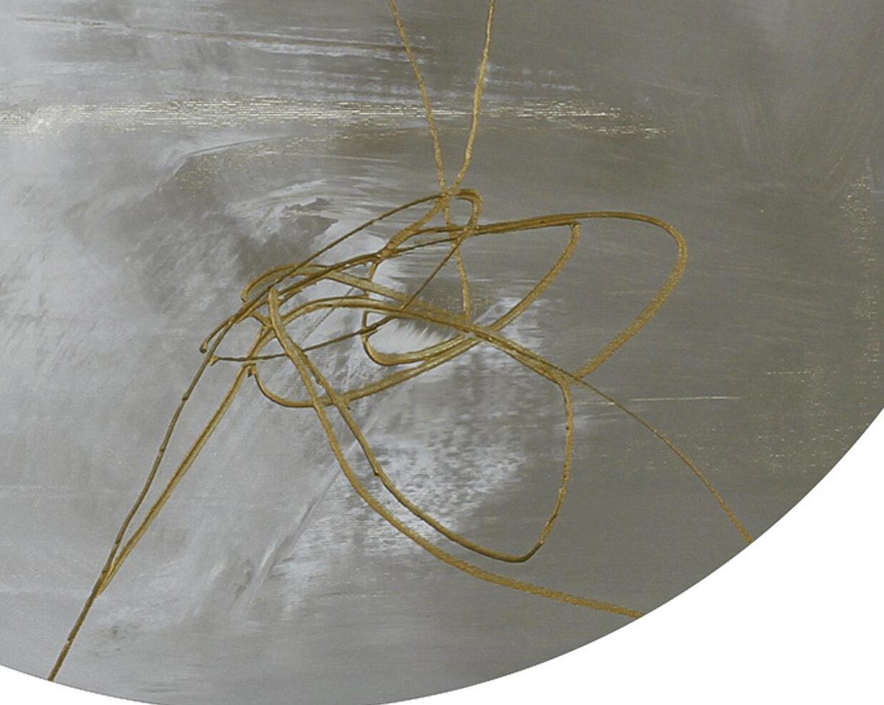 Digitaldruck Malerifabrikken aus Holz in Metallfarben Digitalprint Playing Line 2 auf Holz Motiv Playing Line 2 – Durchmesser ca. 40 cm