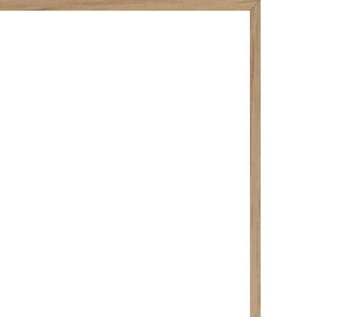 Kunstdruck Malerifabrikken aus Karton / Papier / Pappe in Braun Posterboard Grace 2 mit Rahmen Motiv Pflanzenblatt & Eichenholzrahmen – ca. 30 x 40 cm