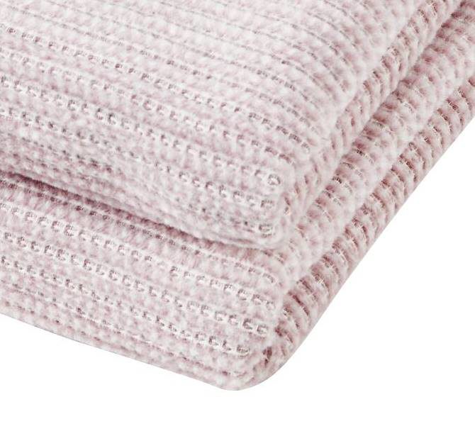 Wohndecke Done.® aus Stoff in Pink done.® Wohndecke Coco altrosafarbenes Mischgewebe – ca. 150 x 200 cm