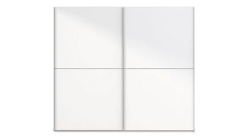 Kleiderschrank Rauch aus Holz in Weiß Schwebetürenschrank Fifty alpinweiße Kunststoffoberflächen – zwei Türen, Breite ca. 251 cm