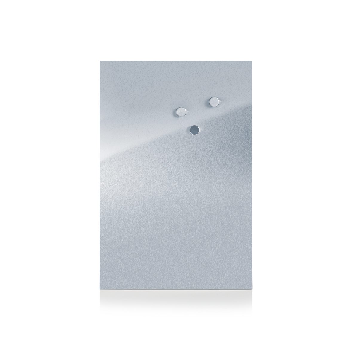 Magnettafel Zeller present aus Metall in Metallfarben Magnettafel gebürsteter Edelstahl - ca. 60 x 40 cm