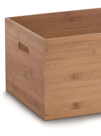 Aufbewahrungsbox Zeller present aus Holz in Holzfarben Aufbewahrungskiste  Bambusholz - ca. 40 x 30 cm