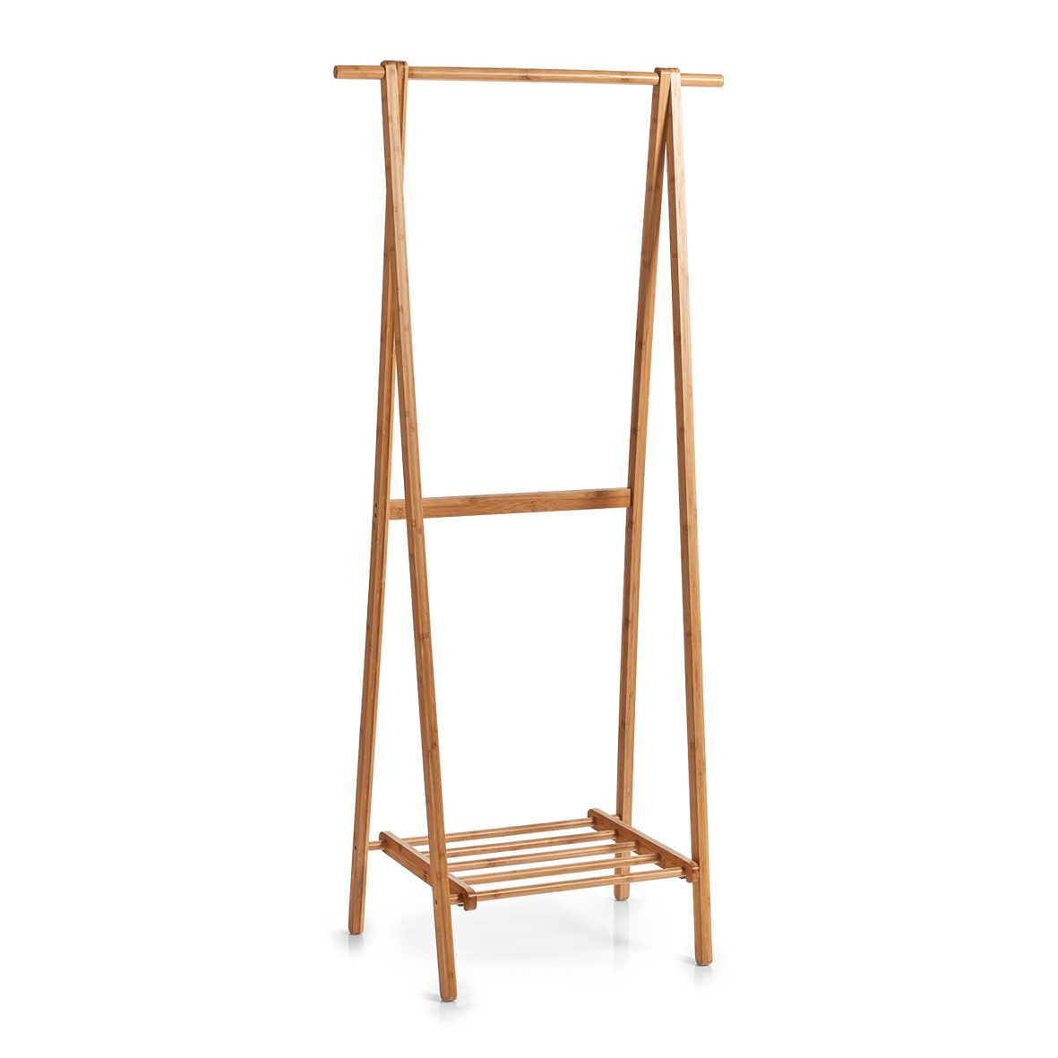 Standgarderobe Zeller present aus Holz in Holzfarben Garderobenständer Bambusholz - Höhe ca. 159 cm