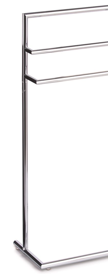 Handtuchhalter Zeller present aus Metall in Metallfarben Handtuchständer verchromtes Metall