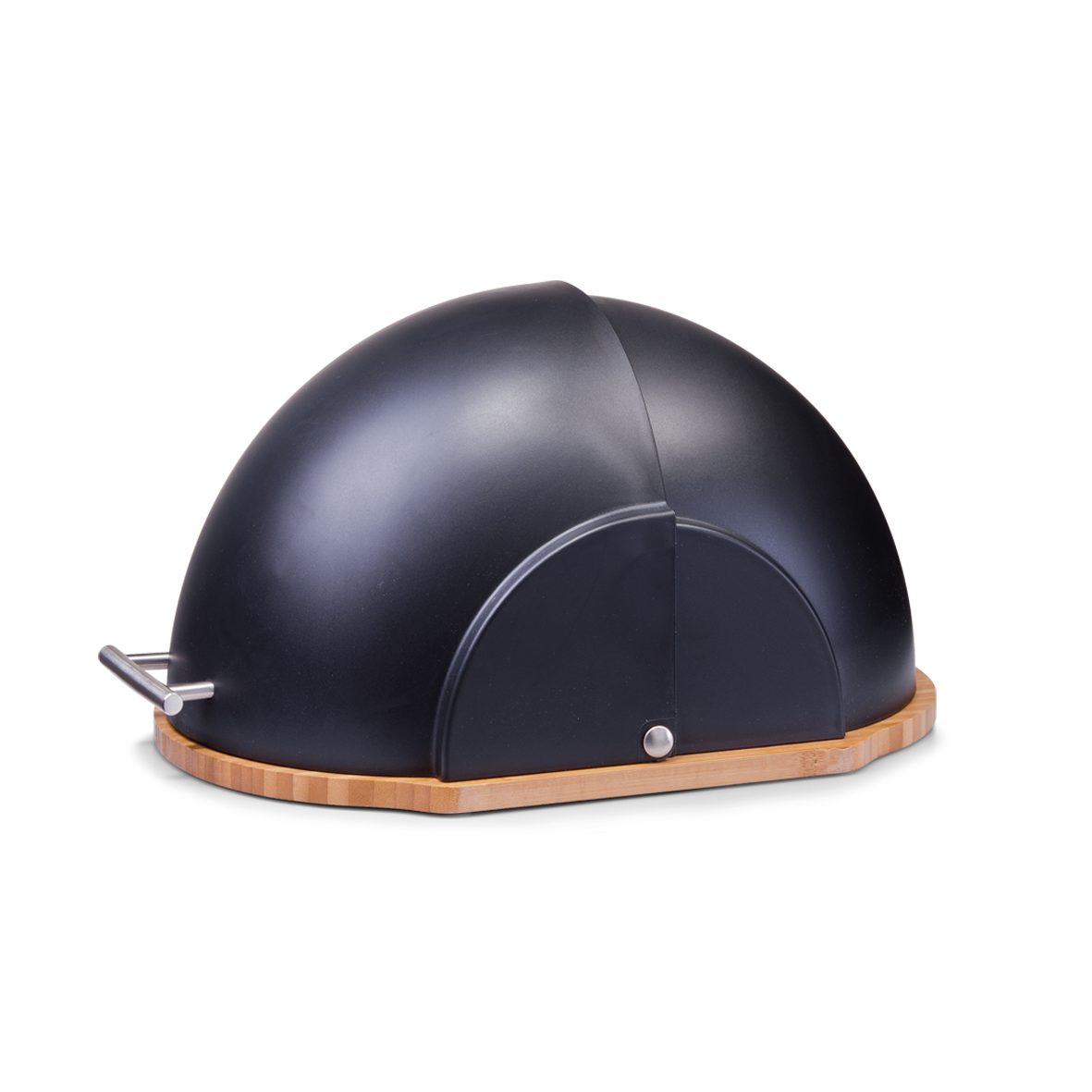 Brotkasten Zeller present aus Kunststoff in Schwarz Brotkasten schwarzer Kunststoff & Bambus - ca. 37 x 21 cm