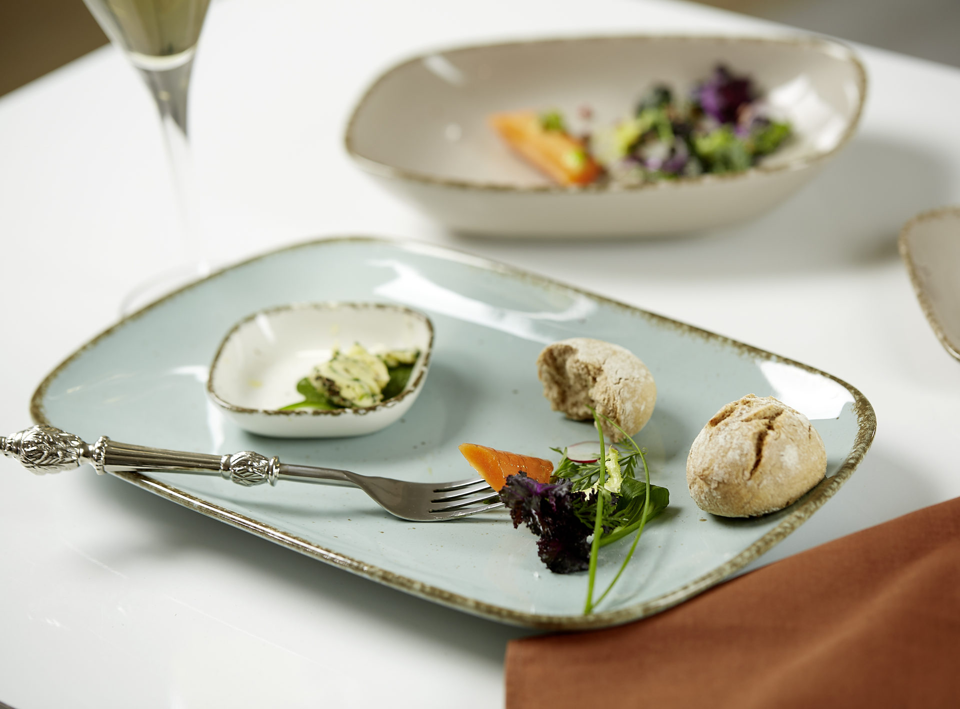 Tafelservice Ritzenhoff & breker aus Porzellan in Blau Ritzenhoff & Breker Kombiservice Casa blaues Porzellan - 12-teilig, Brunchset