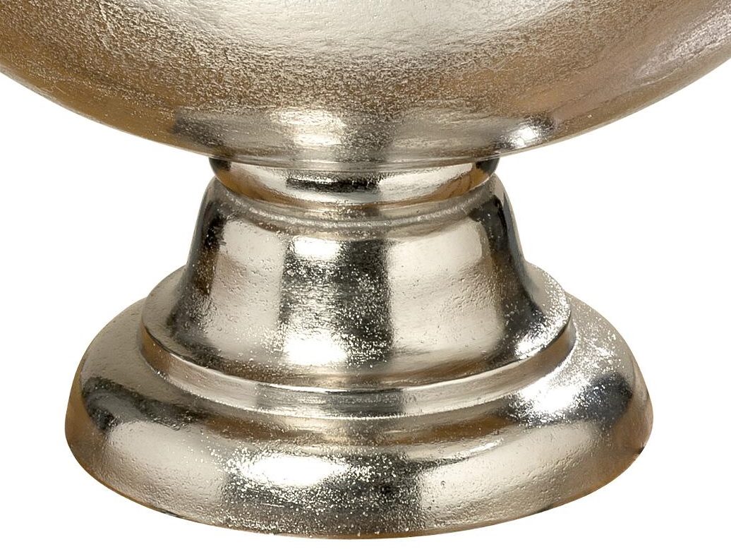 Sektkühler Boltze aus Metall in Metallfarben Champagnerkühler Woiv silberfarbenes Aluminium - Durchmesser ca. 47 cm