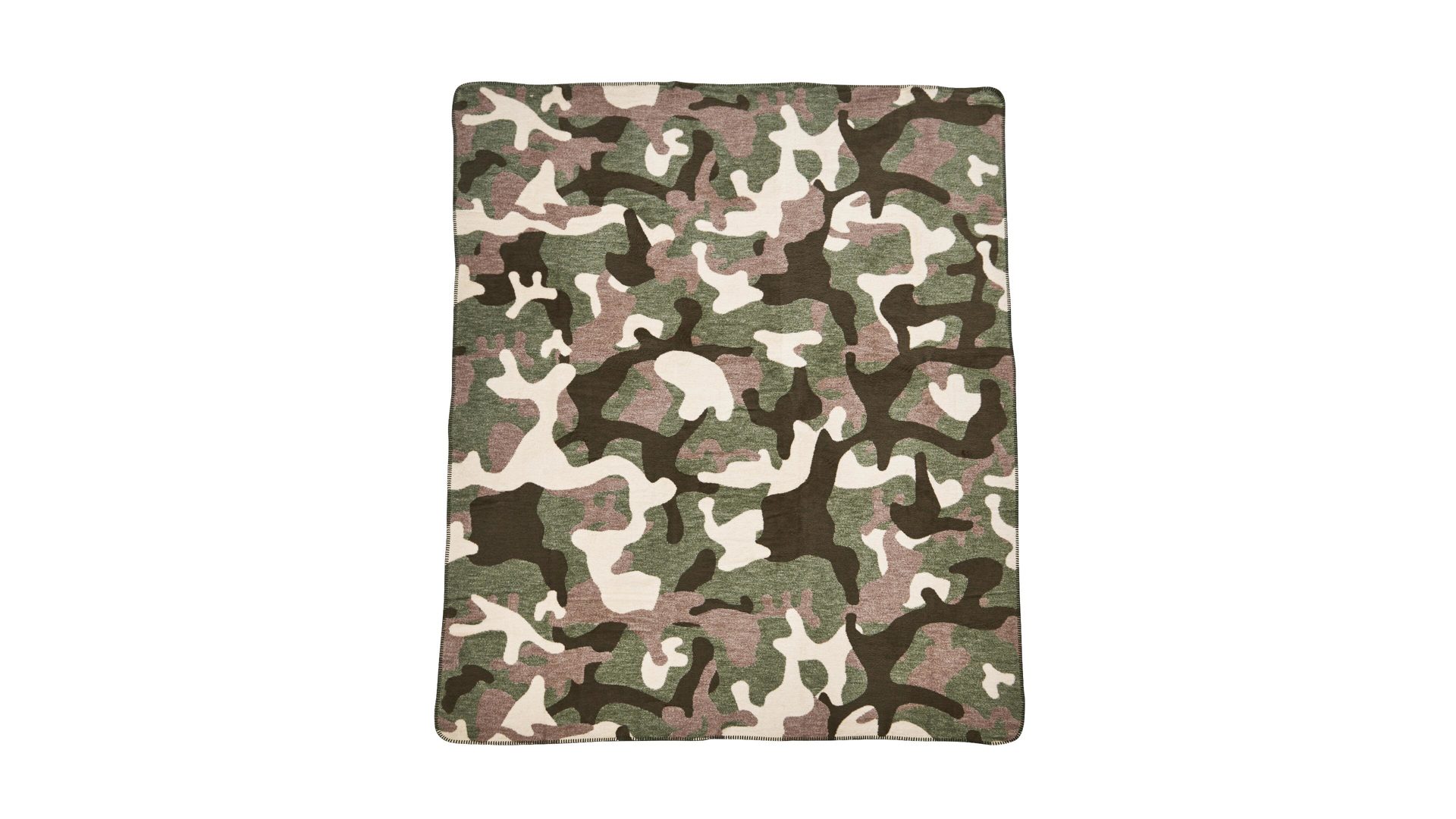 Wohndecke Done.® aus Stoff in Braun done.® Wohndecke Blanket Camouflage braunes Camouflagemuster – ca. 150 x 200 cm