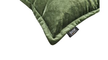 Kissenbezug /-hülle Done.® aus Stoff in Dunkelgrün done.® Kissenhülle Cushion Glam khakifarbener Samt – ca. 40 x 60 cm