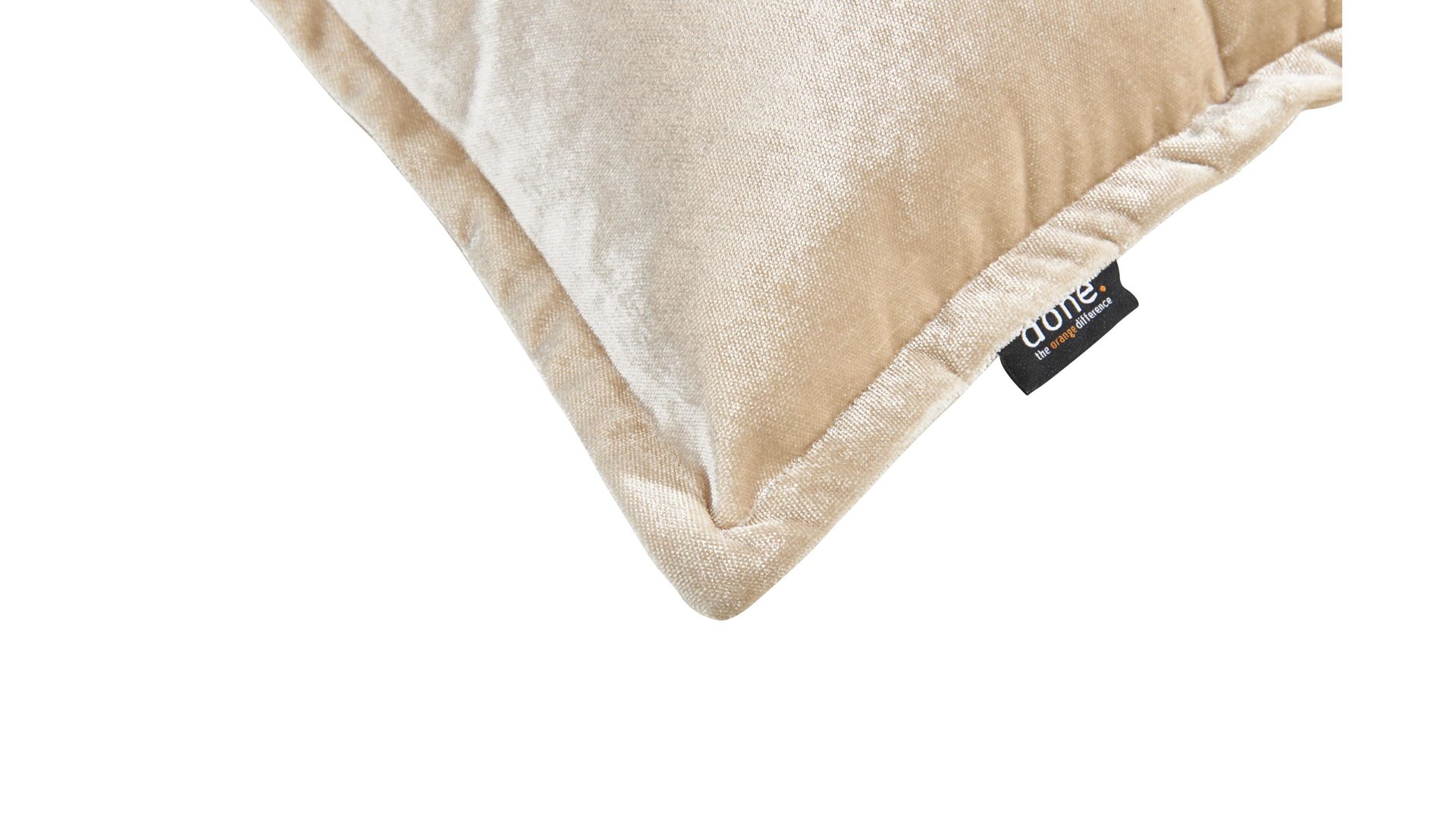 Kissenbezug /-hülle Done.® aus Stoff in Weiß done.® Kissenhülle Cushion Glam sternweißer Samt – ca. 40 x 60 cm