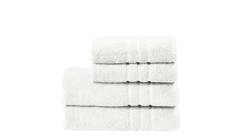 Handtuch-Set Done.® aus Stoff in Weiß done.® Handtuch-Set Daily Uni sternweiße Baumwolle – vierteilig