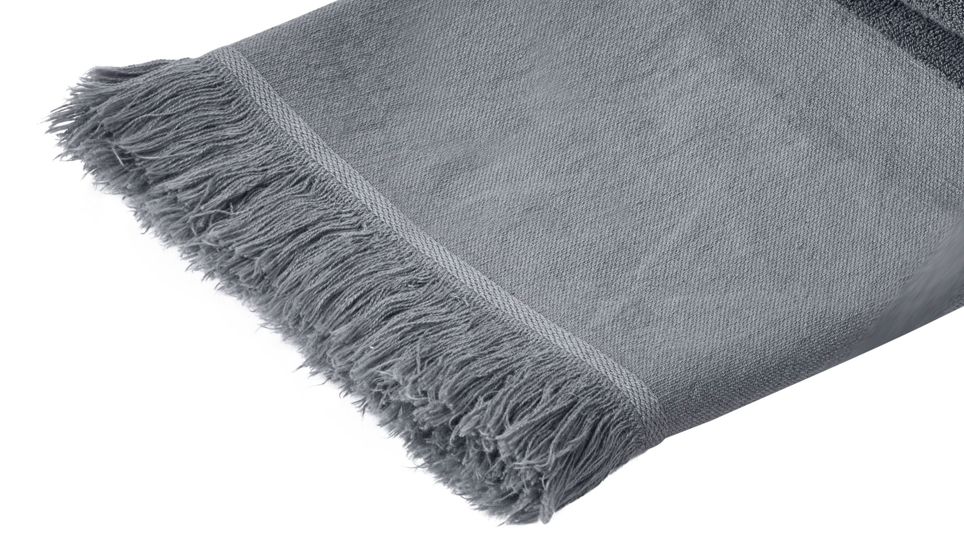 Hamamtuch Done.® aus Stoff in Grau done.® Hamamtuch Caprice anthrazitfarbene Baumwolle – ca. 95 x 180 cm