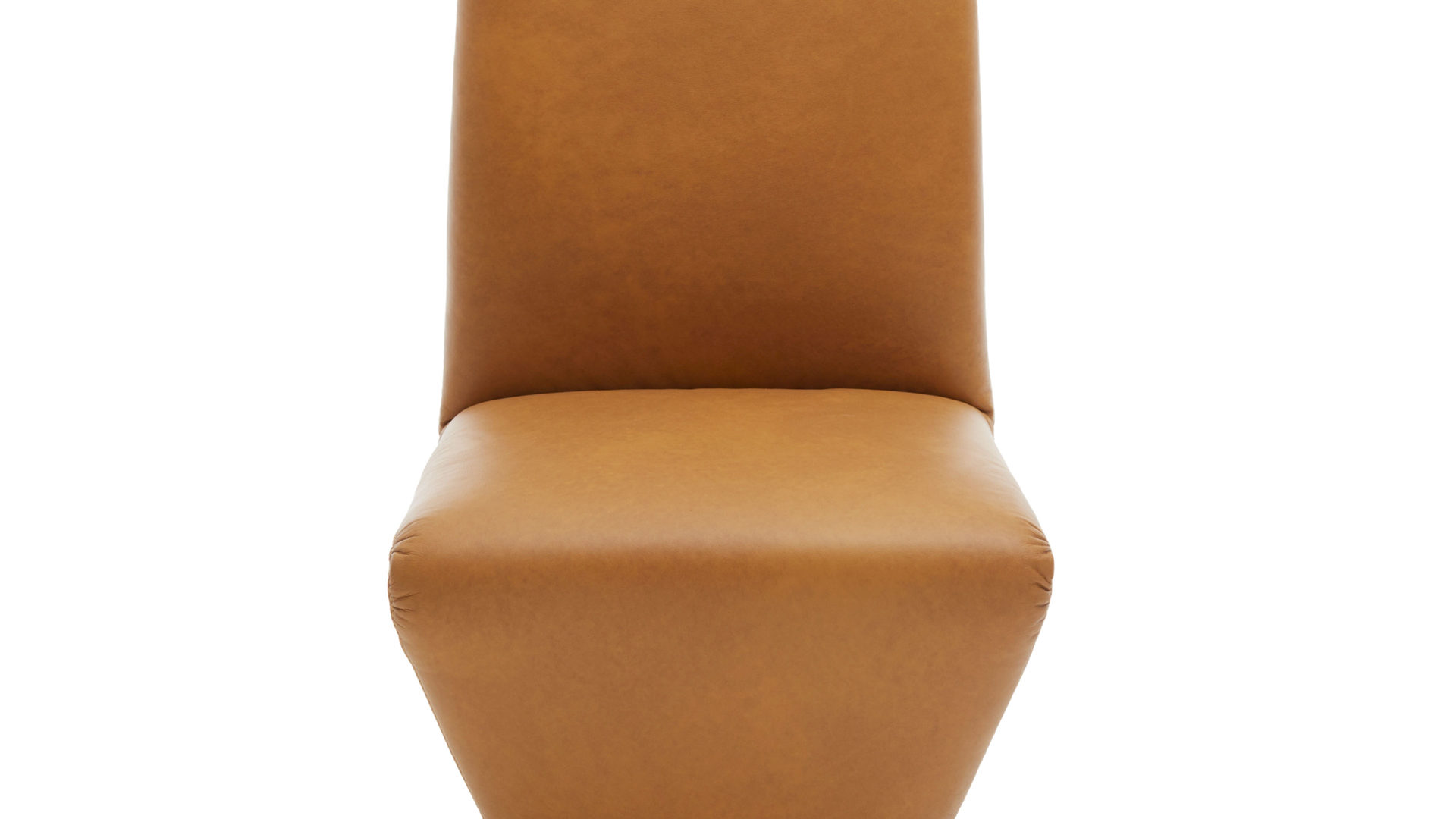 Polsterstuhl combinessa aus Leder in Orange Combinessa Genzo - Dreh-Polsterstuhl curcumafarbenes Leder Cloud