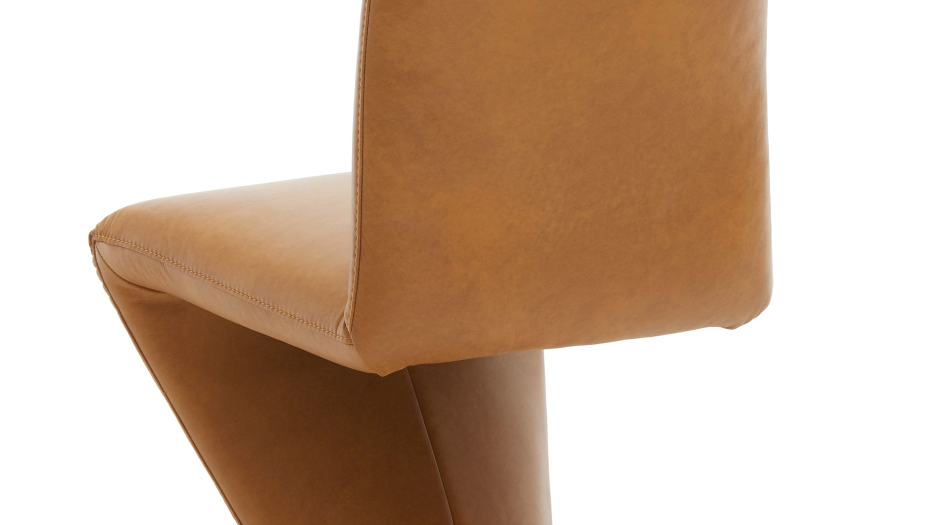 Polsterstuhl combinessa aus Leder in Orange Combinessa Genzo - Dreh-Polsterstuhl curcumafarbenes Leder Cloud