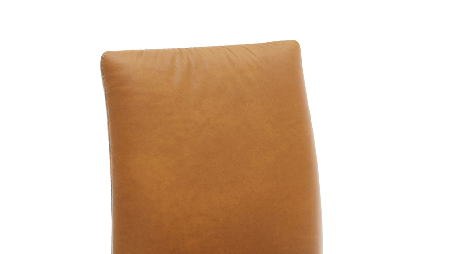 Polsterstuhl combinessa aus Leder in Orange Combinessa Genzo - Dreh-Polsterstuhl curcumafarbenes Leder Cloud