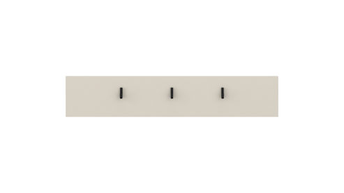 Wandgarderobe Wojcik aus Holz in Beige Garderobenprogramm Naxxar - Wandgarderobe Cashmere & Stone Eiche - ca. 94 x 18 cm