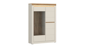 Highboard Wojcik aus Holz in Beige Wohnprogramm Naxxar - Highboard Cashmere & Stein Eiche - ca. 104 x 156 cm